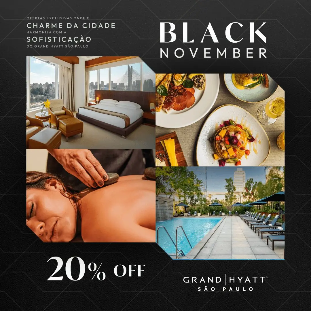 Grand Hyatt São Paulo: Black November: 30 dias, +367% em receita
