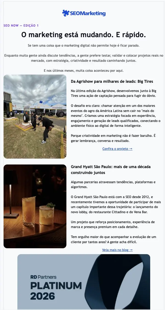 Newsletter SEO NOW
