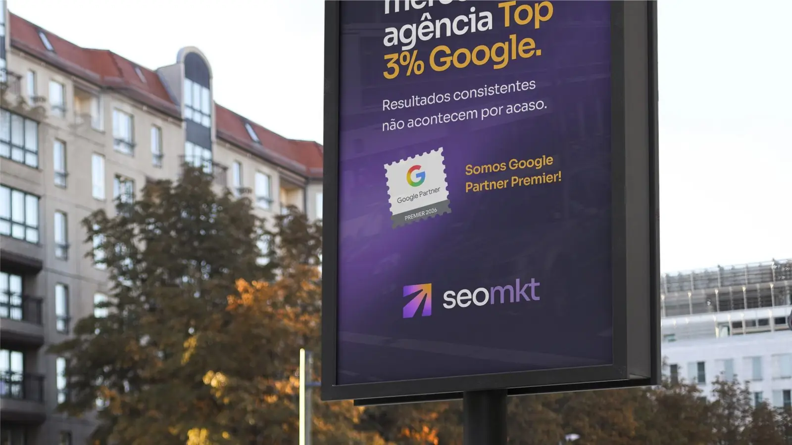 Mídia exterior: Top 3% Google